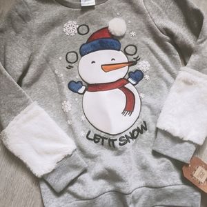 Long Girls 7/8 Let it Snow Sweatshirt
